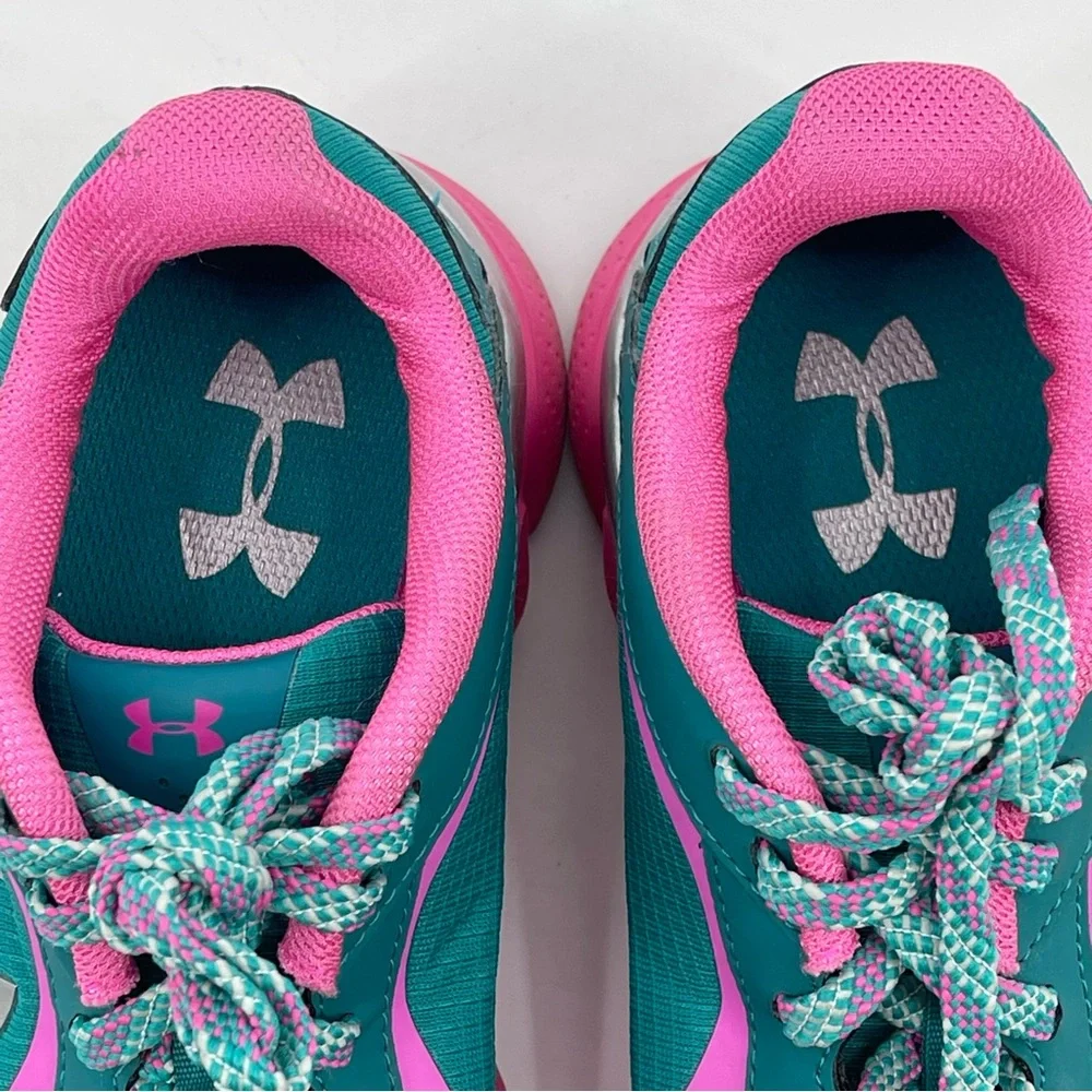 UNDER ARMOUR STORM YOUTH SIZE 7, VERY GOOD CONDITION, PREOWNED, PINK , G…
